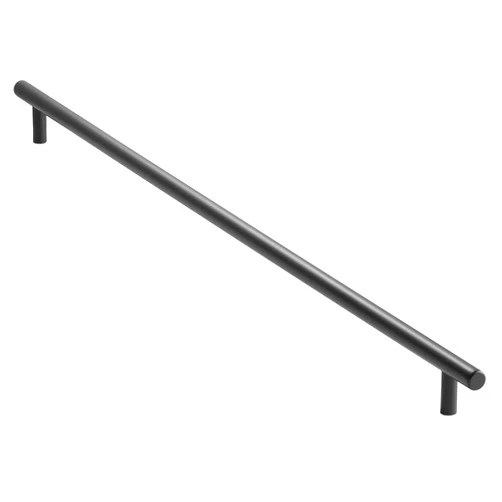 Cauldham Solid Stainless Steel Euro Cabinet Pull Matte Black (21-5/8