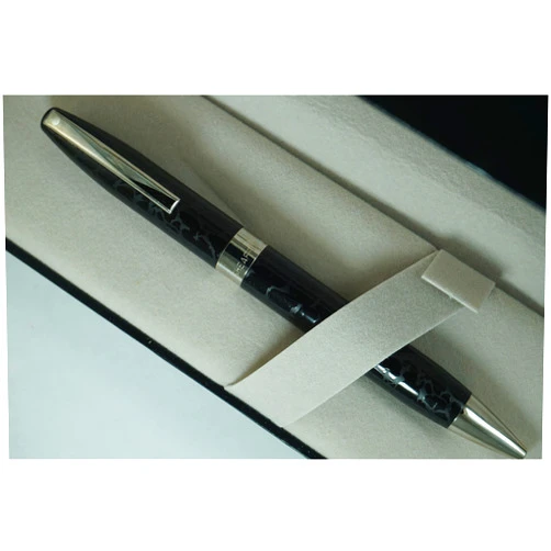 Sheaffer Hand made in USA Legacy Heritage Look of Leather Formal Black barrel and Palladium Appointments Ballpoint pen