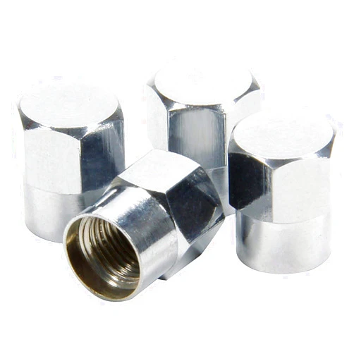 Allstar Performance ALL44053 Chrome Valve Stem Cap 4 Pack