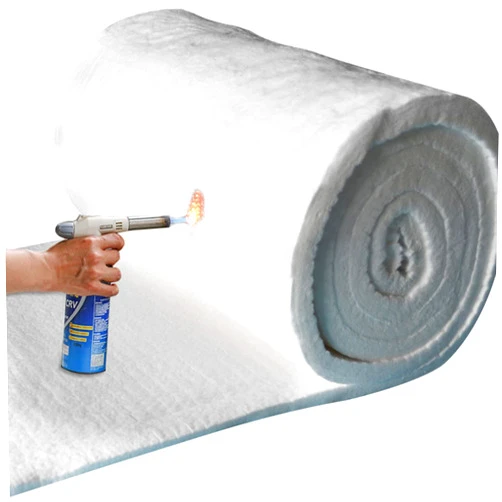 WMEIE Ceramic Fiber Insulating Blanket, High Density High Temperature 2300F, Durable, Lightweight, for Wood Stoves Fireplaces Furnaces Forges Kiln Pizza,10mm 0.61x15m