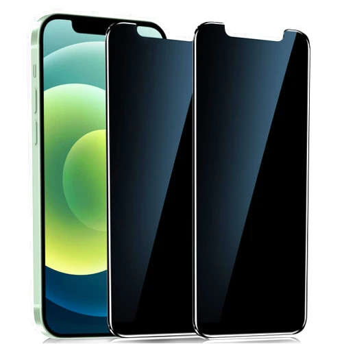 YMHML 2 Pack for iPhone 12/12 Pro Privacy Screen Protector Tempered Glass, Anti Spy Privacy Screen iPhone Accessories, Case Friendly Private Film
