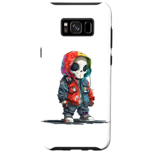 Rainbow Friends Galaxy S8+ HipHop Skull Ghost Creature in Colourful Cyberpunk Style, Punk Case