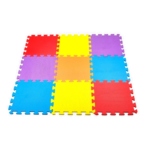 PowerTRC 10-Piece Interlocking Floor Mats, Exercise Mat, Safety Play Floor Mat for Kids Tiles Cushions Soft Interlocking Exercise mats Garage Flooring Protector (10 Square Ft)