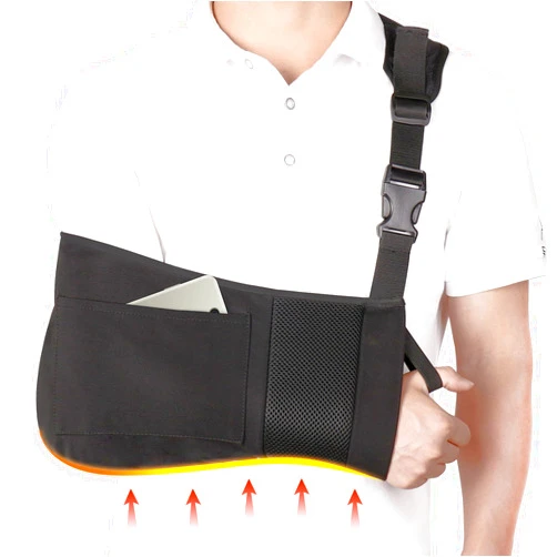 ROCK TAKIN Arm Sling Shoulder Immobilizer with Pocket, Breathable Comfortable Medical Sling Arm Shoulder Support for Shoulder Surgery Torn Rotator Cuff Elbow Wrist Injury, Right and Left Arm, Men and Women