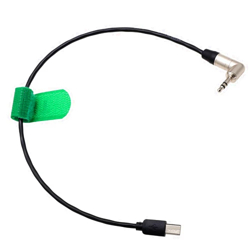 HangTon Timecode for Tentacle Sync to Sony FX3 FX30 A1 A7S3 A7SIII Camera, Right Angle 3.5mm TRS to Multi Micro USB 30cm