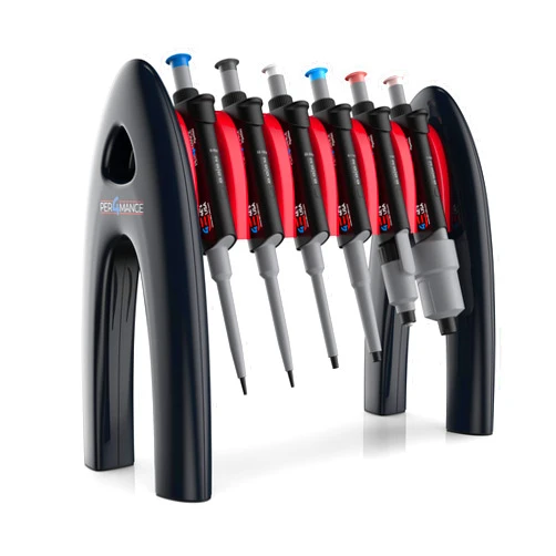 PER4MANCE Lab Pipette Stand, Compact 6 Slots Pipettor Holder Micropipette Rack (Pipettes are not included)