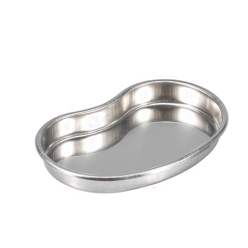 Joyzan Kidney Dish, Stainless Steel Surgical Curved Tray Emesis Basin Dental Lab Instruments Bowl Reusable Medical Metal Flat Bottom Round Edges Trays Soiled Dressings Medic Waster Dentistry Surgical Utility