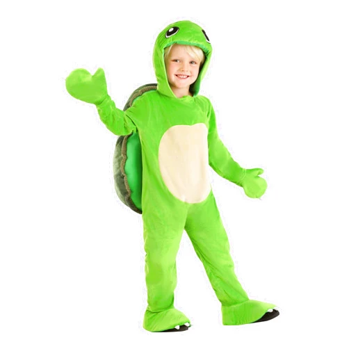 Fun Costumes Perky Turtle Toddler Halloween Costume Jumpsuit, Mitts, Foot Covers, Shell