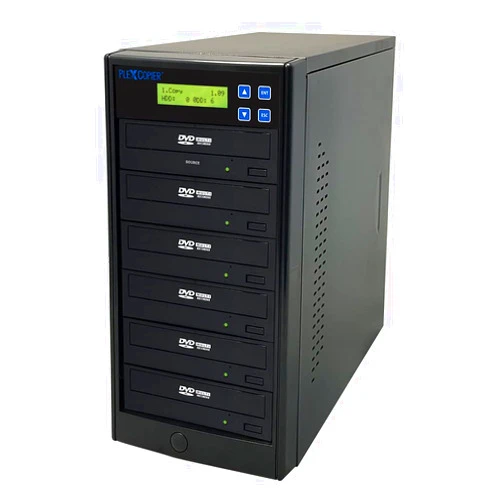 PlexCopier 24X SATA 1 to 5 CD DVD M-Disc Supported Duplicator Writer Copier Tower with Free DVD Video Copy Protection