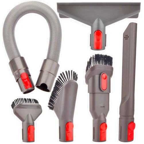 Fullclean Attachments Kit for Dyson V15 V15s V9 V8 V11 V12 V10 V7 Gen5 Cordless Vacuum Cleaner,Compatible with Detect/Absolute/Outsize/Slim Accessories Replacement Brush Parts