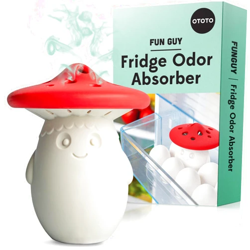 OTOTO Fridge Deodorizer by OTOTO - Baking Soda Fridge, Refrigerator Deodorizer, Baking Soda Odor Absorber, Cute Gifts, Cute Kitchen (Mushroom)