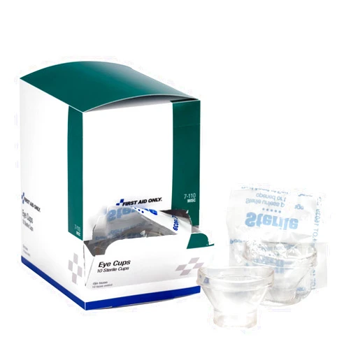 First Aid Only - 7-110 Sterile Eye Cups, 10 Per Box