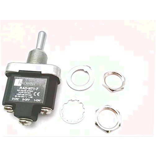 RADWELL VERIFIED SUBSTITUTE 1NT1-7-SUB Screw TERMINALS, Step Base, MOMENTARY, 3 Position, Substitute for Honeywell MICROSWITCH 1NT1-7, 1 Pole, Toggle Switch