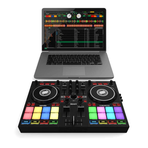 Reloop Compact Prep 2-Deck DJ Controller designed for Serato DJ Lite (included) & DJ Pro, Built-in USB Audio Interface