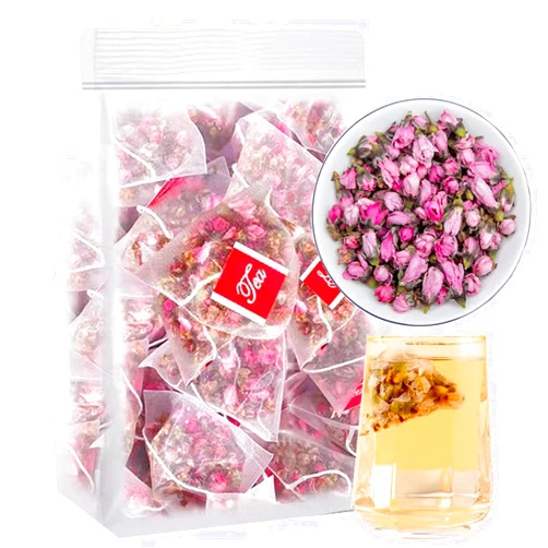 Aandiso Dried Peach blossom Flower Tea 3.52oz Dried Peaches Flower bud Bagged tea Tea bags