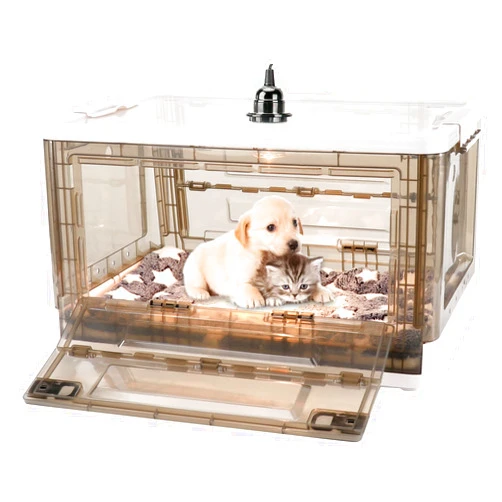 HKDQ Puppy Incubator - Puppy Incubator with Heating,Incubator for Newborn Puppies and Kittens,Kitten Incubators,Incubator for Puppies with Puppy Bed Mat 55L