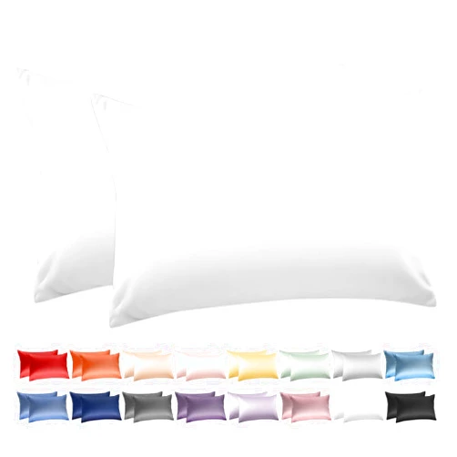 Deep Dream 100% Cotton Pillow Cases Queen Size Set of 2, Luxuriously Soft Hotel Quality 600 Thread Count, Cotton Queen Pillow Cases with Envelop Closure, 20x30 Inches(Pure White)