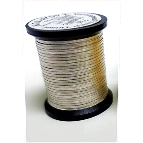 Lagartun Varnished Metallic Flat Satin Embossed Tinsel