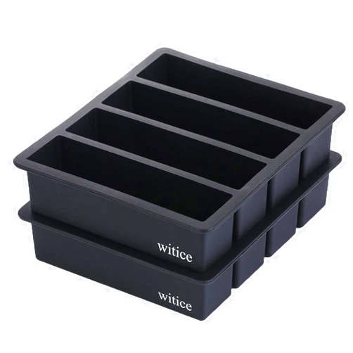 Witice Silicone Ice Cube Trays Large for Whisky(2-Pack) - Butter Mold,With Easy Release Ice Cubes for Whiskey and For Cocktail,Food Grade