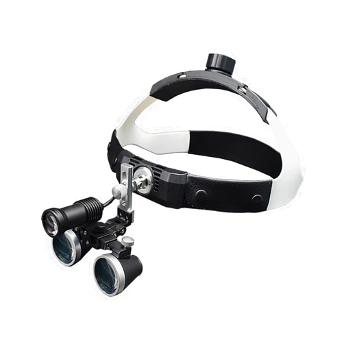 LMAHAP 3.5X 420mm Medical Binocular Loupes Optical Glass, Surgical Loupes, Leather Headband Magnifiers, Galilean Optical Design, Easy Carry Aluminum Case