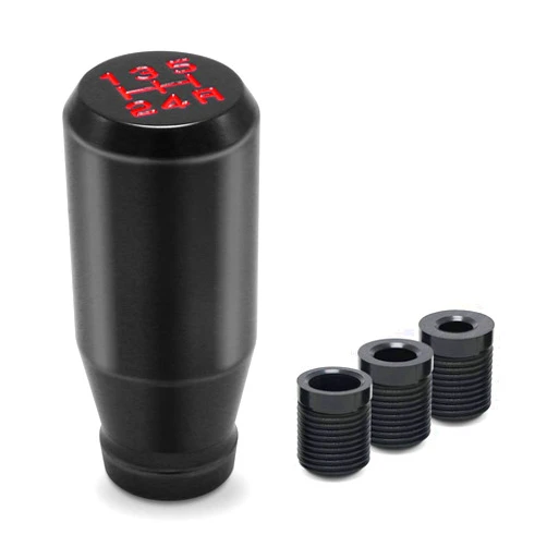 Amazing AUTO （Black） Type-R Style 5 Speed Manual Universal Gear Shift Knobs Adapters Included Fit Compatible with Mazda Tacoma STi Nismo 2004 Honda Accord Subaru