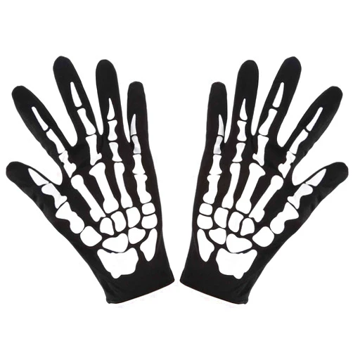 Generic Halloween Skeleton Gloves,Unisex Skull Full Finger Gloves,for Costume Cosplay Men Women Kids Accessories