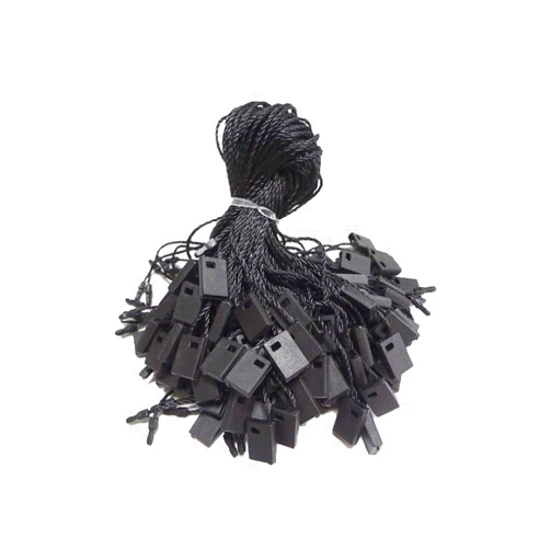 Acuteye 1000Pcs 7-inch Hang Tag String, Nylon Snap Lock Pin Loop Fastener Hook Ties for Clothes Tags, Price Tags, Shoes Snap Lock, Luggage Label, Easy and Fast to Attach(Black)