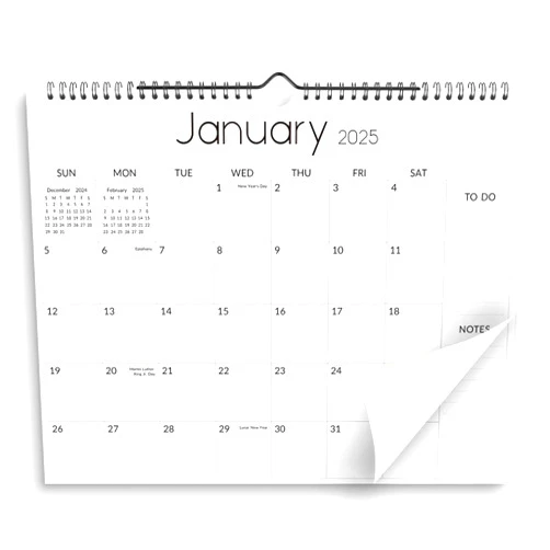 SKYDUE Wall Calendar 2025-2026, Jan 2025 to Jun 2026 18 Months 2025 Wall Calendar with Planner Stickers, 14.5