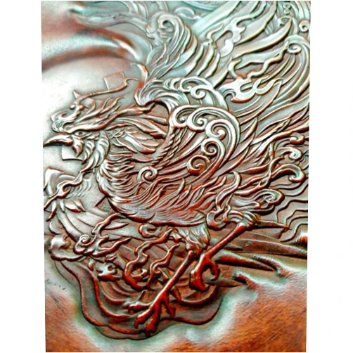 Generic Phoenix Leather Stamp Mold: Engraving Printing Tool (185mm*125mm)