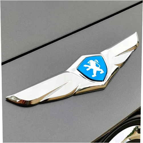 IASJKI Car Emblem Sticker for Peugeot 508 301 408 4008 308 3008, Badge Stickers, Badge Decal Car Sticker, Car Letter Emblems Decal, Car Decoration Stickers Replacement Accessories,B, normal