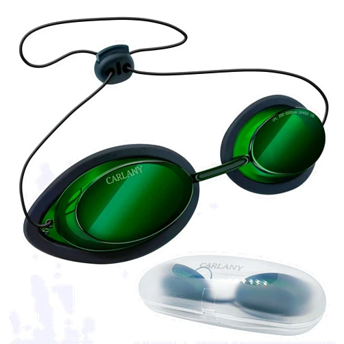 CARLANY 200nm-2000nm Laser Protection IPL Safety Glasses, See-through Anti Fog UV400 Absorption Filtering Eye Protection Goggles, OD4+ for Tanning Hair Removal Eye Protection