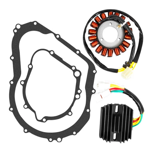 RANSOTO Stator with Regulator Rectifier with Gasket kit Compatible with 2006-2012 Suzuki GSXR 600 750