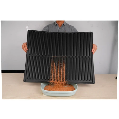 PetNova Silicone Cat Litter Mat: Easy Clean Large Litter Box Mat for Floor - Waterproof Kitty Litter Mat Litter Trapping Mat - Anti Tracking Cat Litter Catcher Mat Washable
