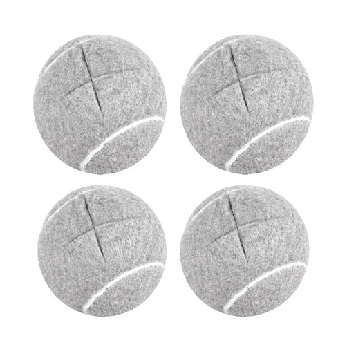 Bkkack 4 PCS Precut Walker Tennis Balls for Chairs Long Lasting Tennis Ball Chair Foot Covers Walker Balls Glides for Furniture Legs Chair Desk Legs Coverings and Floor Protectio