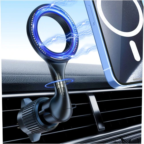 Holdersafe Fits Magsafe Car Mount for iPhone: [20 Powerful Magnets] Magnetic Air Vent Phone Holder [1080° Adjustable] Compatible iPhone 15 14 13 12 Pro Plus Max Mini & MagSafe Case & All Cell Phones