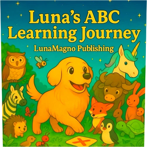LunaMagno Publishing Luna's ABC Learning Journey: A rhyming ABC journey with Luna the Golden Retriever