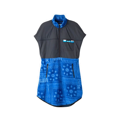 KAVU Neve Dress Half Zip Fleece Cape Skirt
