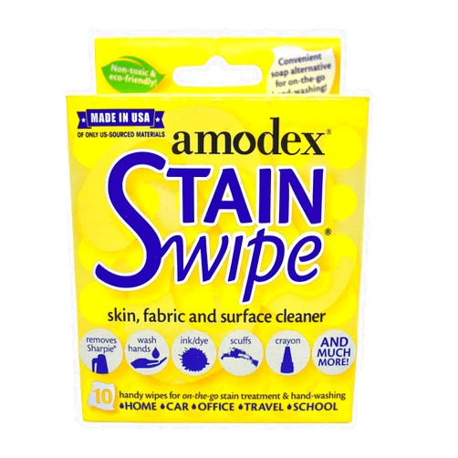 Amodex Products 10029 Stain Swipe Surface Cleaner Towelettes 10/Pkg
