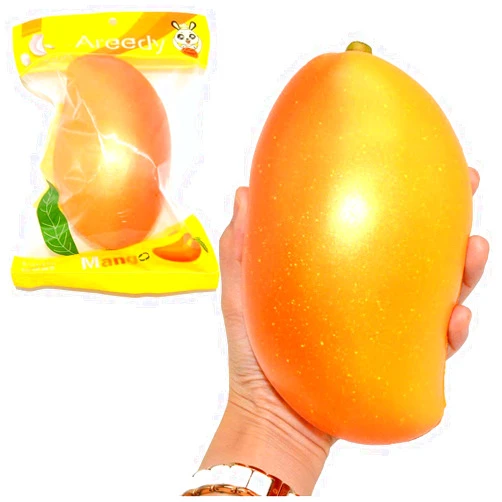 Areedy Squishy Gold Mango Colossal Slow Rising Scented Fruit Squishies
