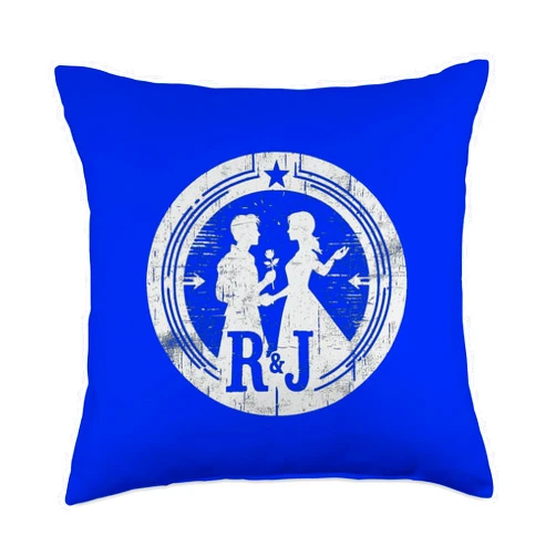 Shakespeare Geek R & J Lovers Shakespeare Romeo and Juliet Throw Pillow
