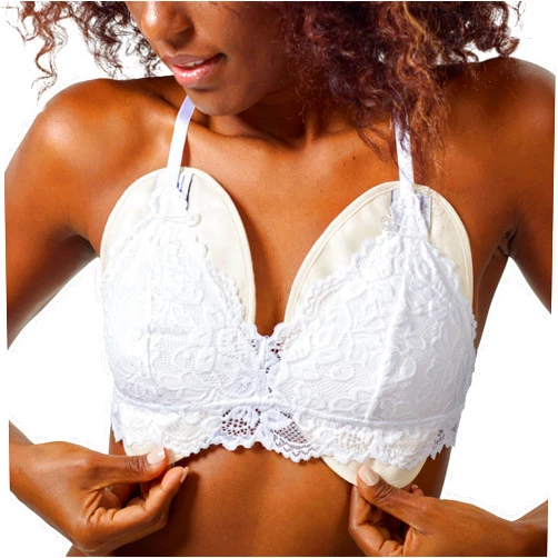 QUEEN OF THE THRONES Castor Oil Pack for Breast (Small) - Heatless, Less-Mess, Reusable - Organic Cotton Flannel, Comfort Fit, Soft Straps & Naturopathic Doctor Designed (Castor Oil Sold Separately)