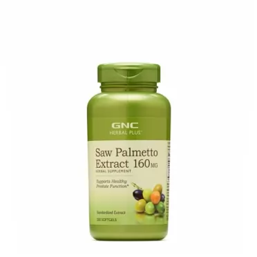 GNC Herbal Plus Saw Palmetto Extract 160mg, 200 Capsules, Supports Healthy Prostate Health