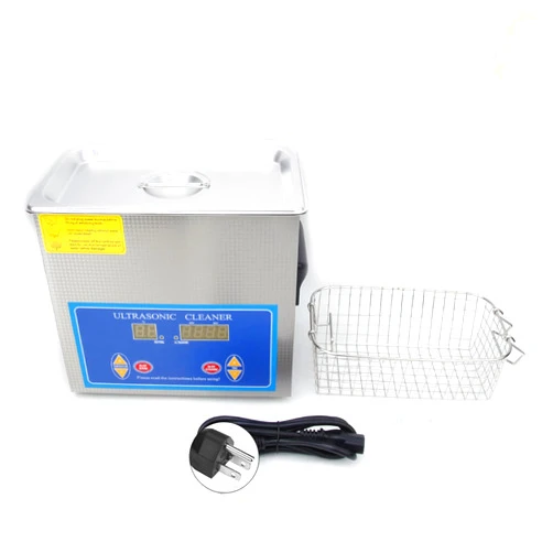 WALFRONT 3.2L Ultrasonic Cleaner, Stainless Steel Ultrasonic Cleaner with Digital Timer Heater for Jewelry Glasses Parts, Ultrasonic Frequency 40KHz(US Plug 100-120V)