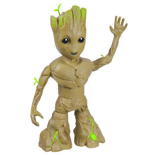 Marvel Studios I Am Groot Groove 'N Grow Groot, 13.5-Inch Interactive Action Figure, Responds to Music and Sounds, Super Hero Toys for Kids 4 and Up