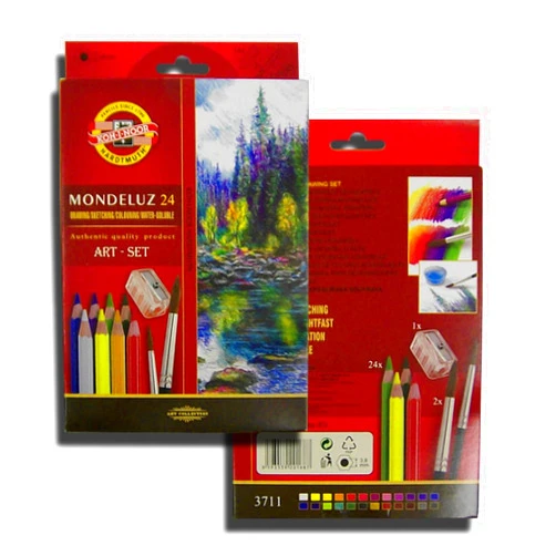 Koh-I-Noor 3711 Mondeluz Aquarell Coloured Pencils - Assorted Colour (Set of 24)
