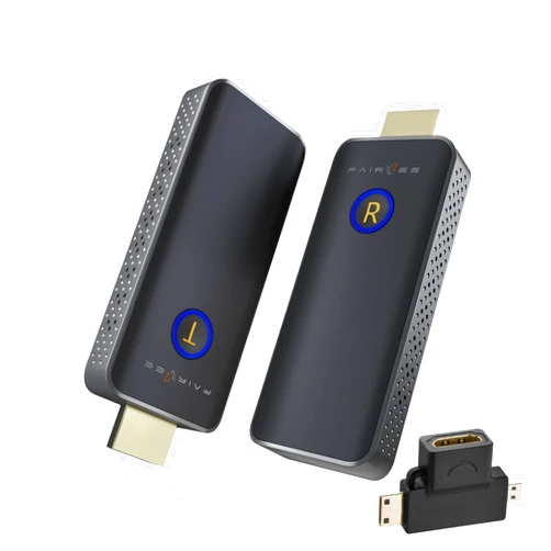 FAIRBEE Wireless HDMI Transmitter and Receiver, FAIRBEE Wireless HDMI Extender,Plug and Play,Full 1080P HDMI Sender and Receiver with HDMI Adapter,2.4G/5G Streaming Device for Laptop/PC/TV Box/Projector