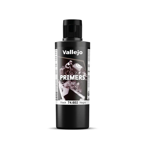 Vallejo Black Primer Acry-Poly 200ml Paint