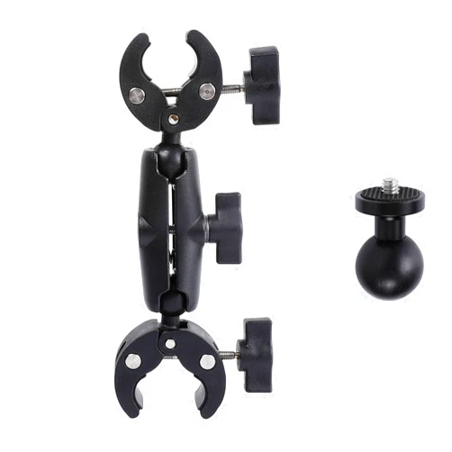 PellKing Double Clamp Mount Bracket Monitor Magic Socket Arm w/1/4