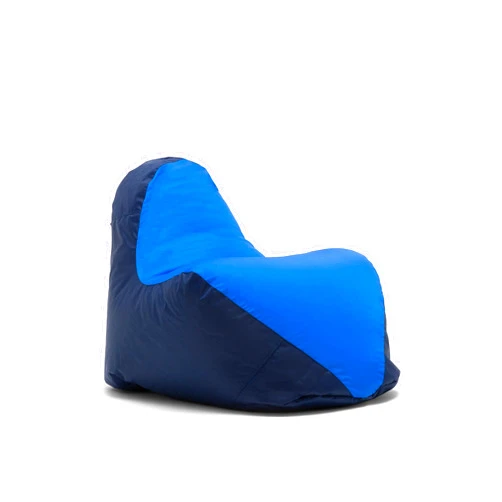 Big Joe Warp Bean Bag Chair, Blue/Navy Spandex and Smartmax, Durable Polyester Nylon Blend, 2.5 feet