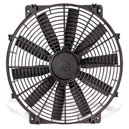 Flex-a-lite Trimline Black 24-Volt Reversible Electric Fan, Pusher-Puller Fan (11624), Car Accessories, 16 Inches